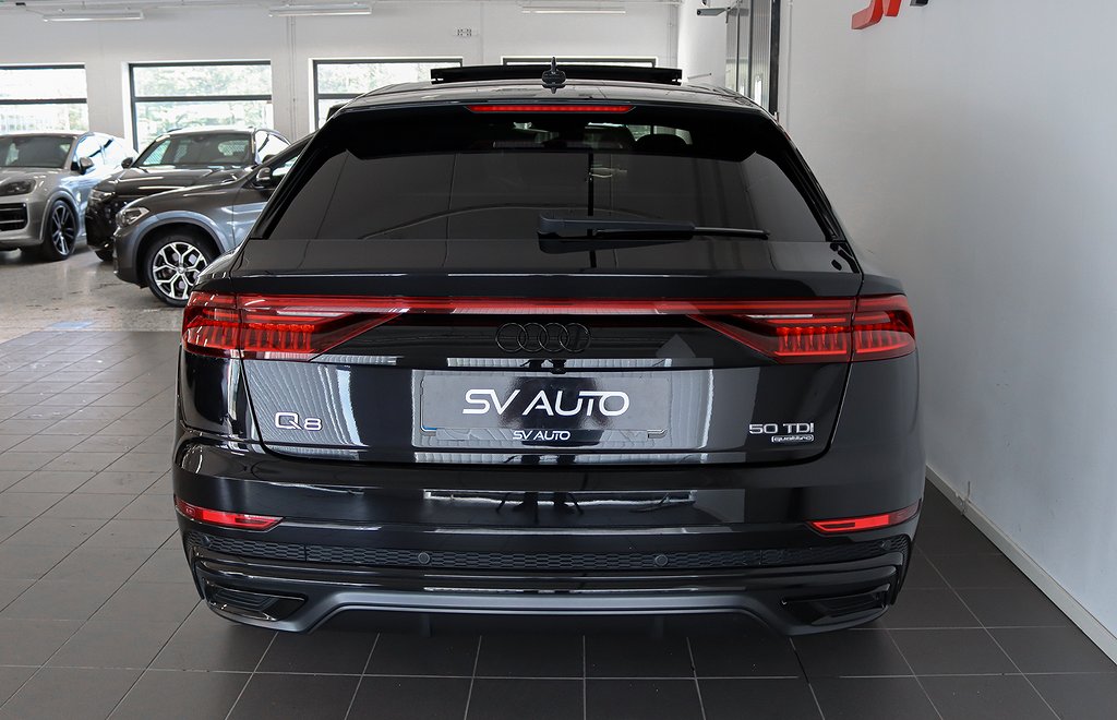 Audi Q8 50 TDI Quattro S-Line Pano B&amp;O Matrix Drag Alpin-pkt