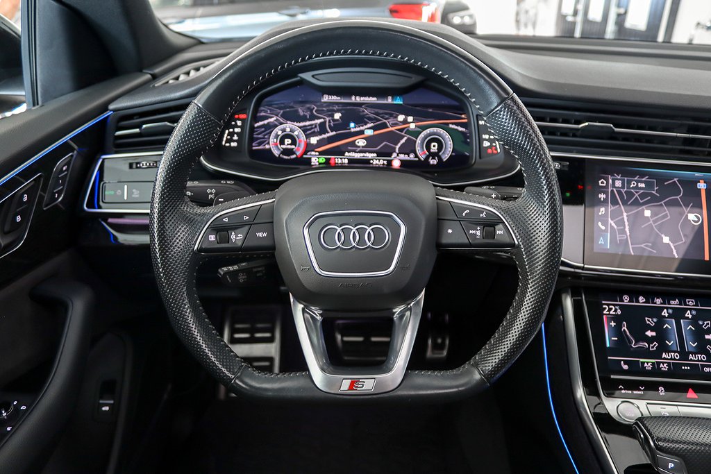 Audi Q8 50 TDI Quattro S-Line Pano B&amp;O Matrix Drag Alpin-pkt